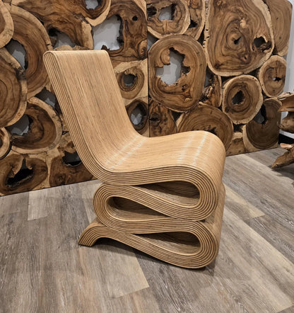 Natural Rattan Snake Chair